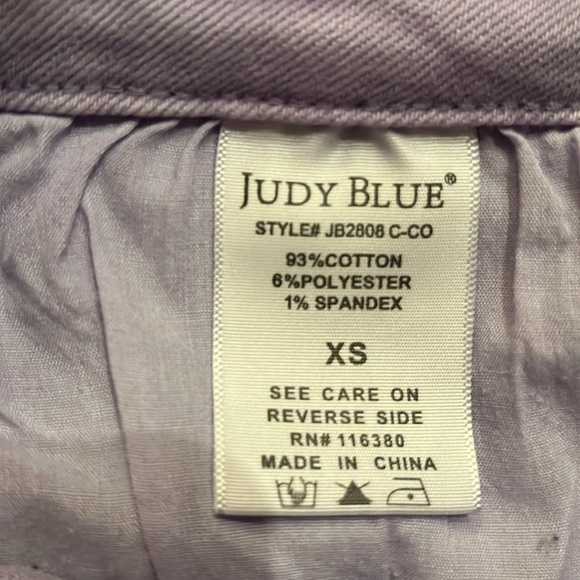 Judy Blue High Waist Garment Dyed Shirttail Hem Skirt Size XS - Picture 5 of 9